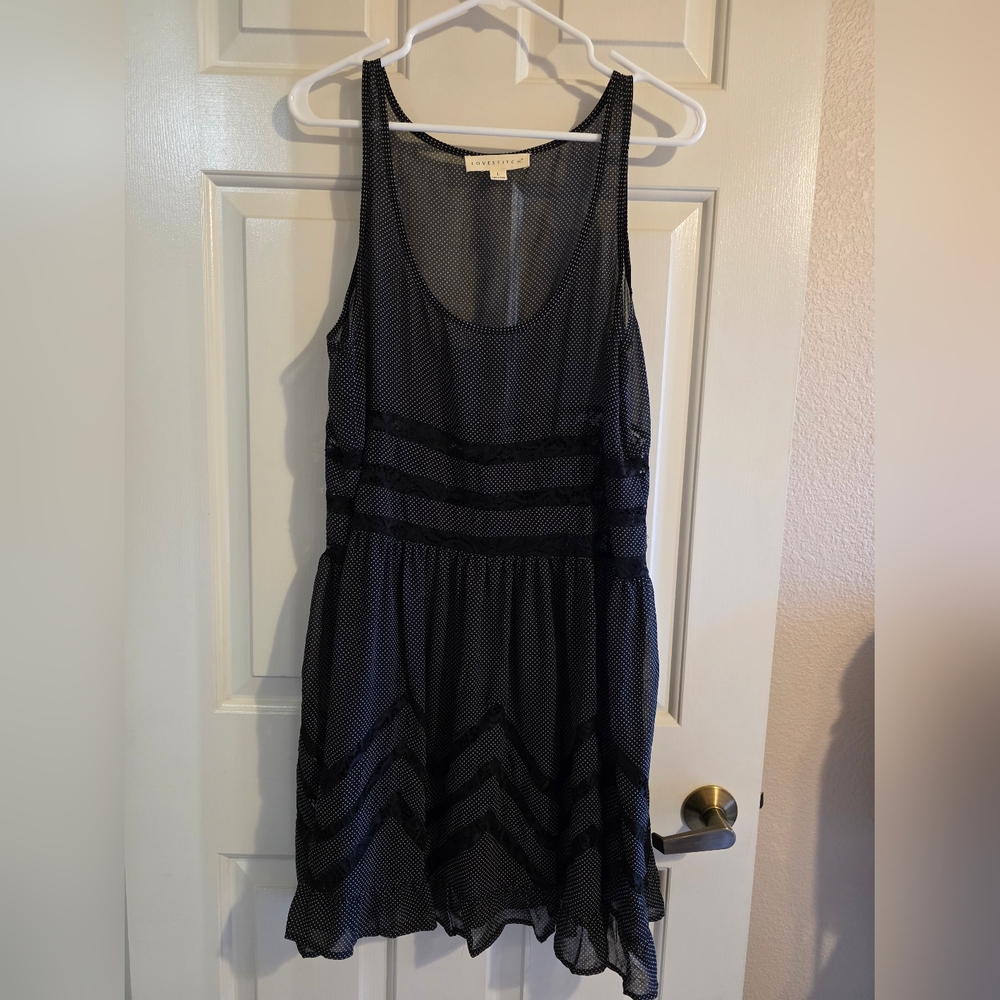 Lovestitch Black and White Mini Dress